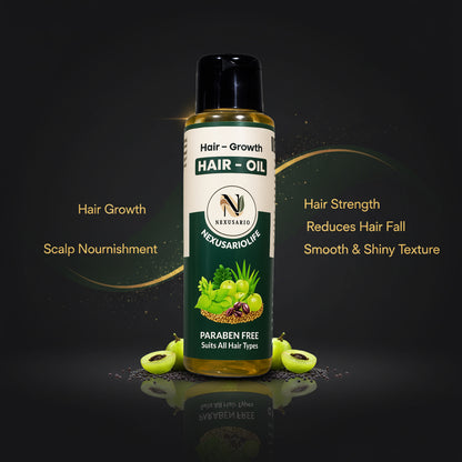 Nexusario Life | Advanced Hair Growth & Fall Control Oil (100ml)