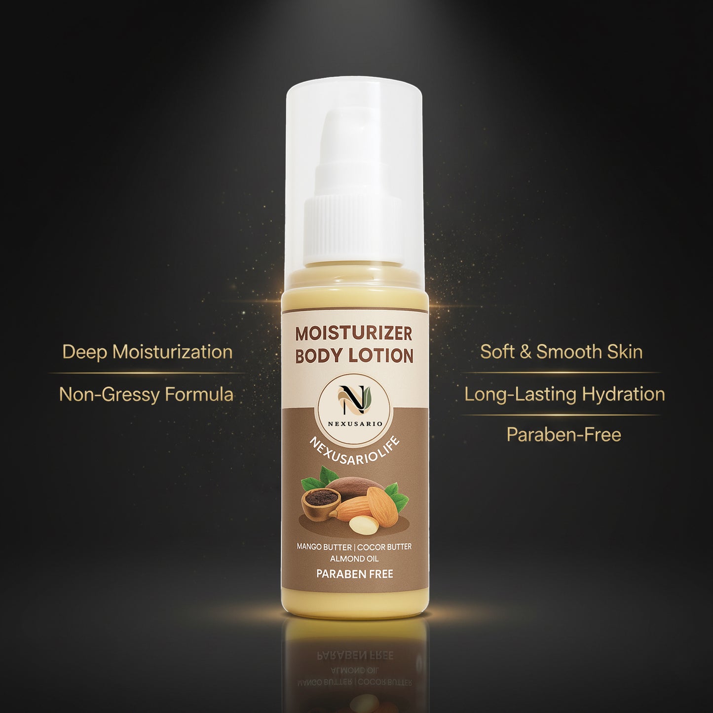 Nexusario Life | Deep Hydration Body Lotion | With Mango & Cocoa Butter (50ml)